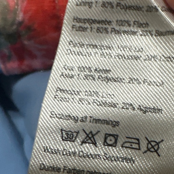 Joules Lisia Women’s 8 Sleeveless Button Down Blue Floral Lined Dress Flax Linen - Picture 12 of 15